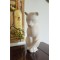 Vintage Crowning Touch White Bisque Porcelain Cat Figurine