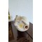 Vintage Crowning Touch White Bisque Porcelain Cat Figurine