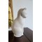 Vintage Crowning Touch White Bisque Porcelain Cat Figurine